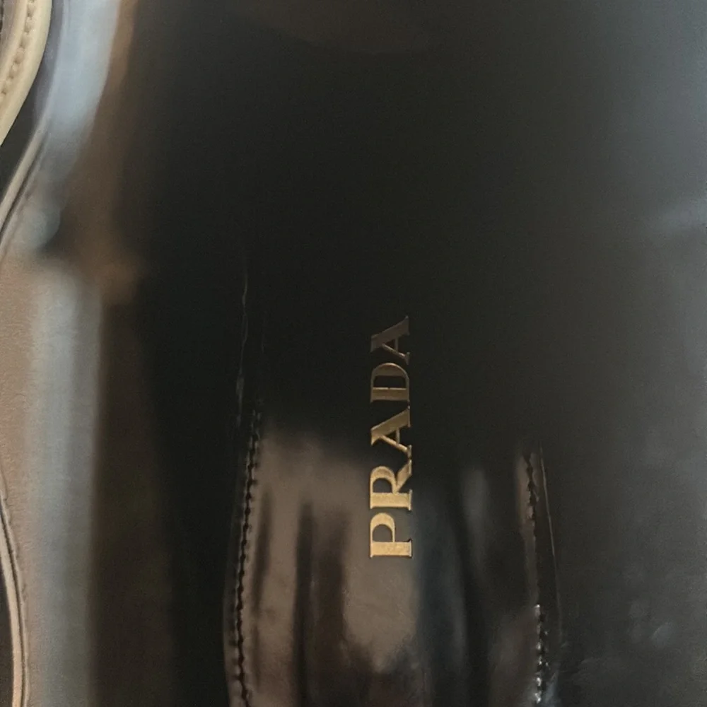 PRADA Micro Sole Wing Tip Chelsea Leather Ankle Boots - Picture 6 of 7